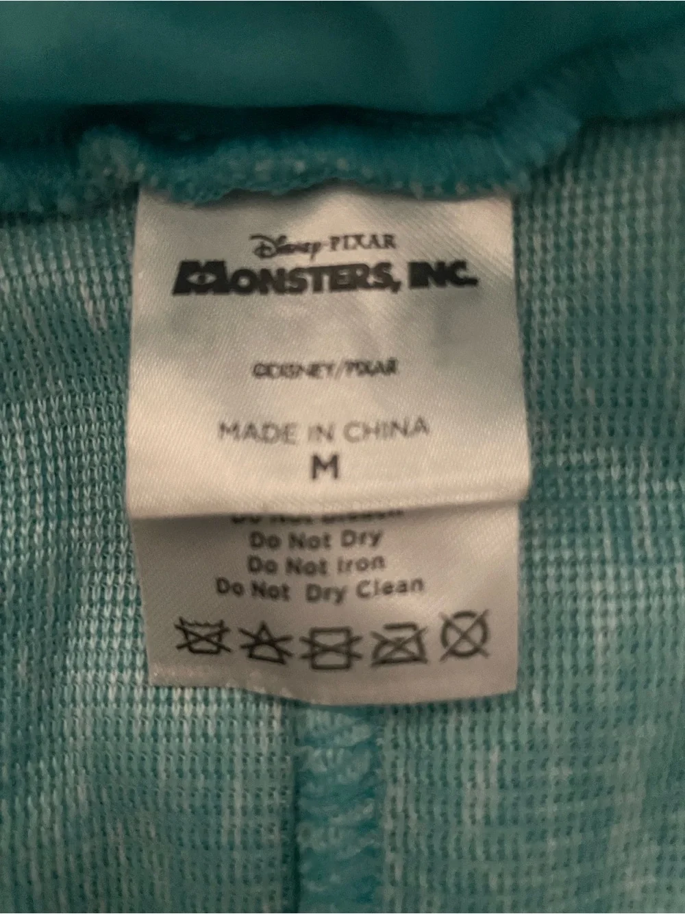 Monster’s Inc Disney Cozy Aqua and Purple Monster Hooded/Zip up kids Costume